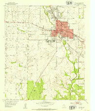 Snyder Texas Historical topographic map, 1:24000 scale, 7.5 X 7.5 Minute, Year 1952