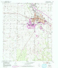 Snyder Texas Historical topographic map, 1:24000 scale, 7.5 X 7.5 Minute, Year 1952
