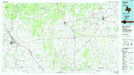Snyder Texas Historical topographic map, 1:100000 scale, 30 X 60 Minute, Year 1985