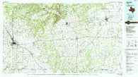 Snyder Texas Historical topographic map, 1:100000 scale, 30 X 60 Minute, Year 1985