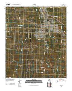 Snyder Texas Historical topographic map, 1:24000 scale, 7.5 X 7.5 Minute, Year 2010