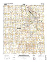 Snyder Texas Current topographic map, 1:24000 scale, 7.5 X 7.5 Minute, Year 2016