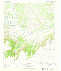 Soap Creek Texas Historical topographic map, 1:24000 scale, 7.5 X 7.5 Minute, Year 1966
