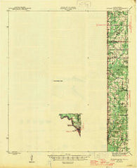 Socagee Bayou Texas Historical topographic map, 1:62500 scale, 15 X 15 Minute, Year 1945