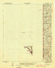 Socagee Bayou Texas Historical topographic map, 1:62500 scale, 15 X 15 Minute, Year 1945