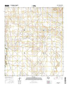 Soda Lake Texas Current topographic map, 1:24000 scale, 7.5 X 7.5 Minute, Year 2016