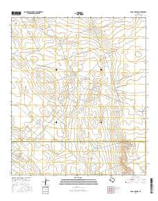 Soda Lake NW Texas Current topographic map, 1:24000 scale, 7.5 X 7.5 Minute, Year 2016
