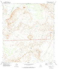 Sombrero Peak Texas Historical topographic map, 1:24000 scale, 7.5 X 7.5 Minute, Year 1971