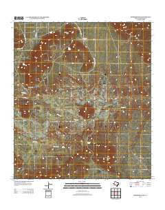 Sombrero Peak Texas Historical topographic map, 1:24000 scale, 7.5 X 7.5 Minute, Year 2012