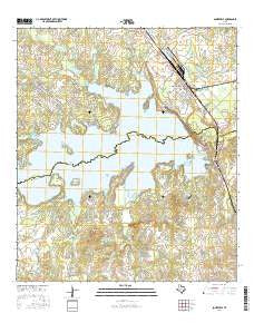 Somerville Texas Current topographic map, 1:24000 scale, 7.5 X 7.5 Minute, Year 2016
