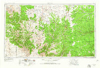 Sonora Texas Historical topographic map, 1:250000 scale, 1 X 2 Degree, Year 1954