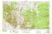 Sonora Texas Historical topographic map, 1:250000 scale, 1 X 2 Degree, Year 1954