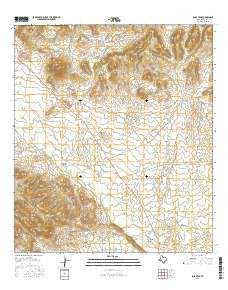 Sosa Peak Texas Current topographic map, 1:24000 scale, 7.5 X 7.5 Minute, Year 2016
