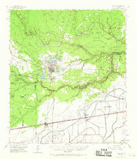 Sour Lake Texas Historical topographic map, 1:62500 scale, 15 X 15 Minute, Year 1955