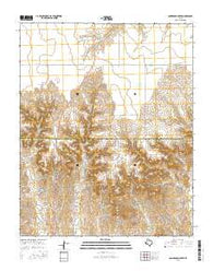 Sourdough Creek Texas Current topographic map, 1:24000 scale, 7.5 X 7.5 Minute, Year 2016
