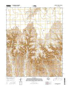 Sourdough Creek Texas Current topographic map, 1:24000 scale, 7.5 X 7.5 Minute, Year 2016