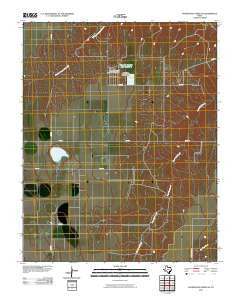 Sourdough Creek NE Texas Historical topographic map, 1:24000 scale, 7.5 X 7.5 Minute, Year 2010