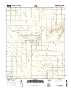 Sourdough Creek NW Texas Current topographic map, 1:24000 scale, 7.5 X 7.5 Minute, Year 2016