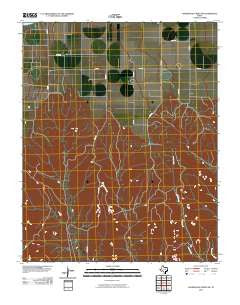 Sourdough Creek SW Texas Historical topographic map, 1:24000 scale, 7.5 X 7.5 Minute, Year 2010