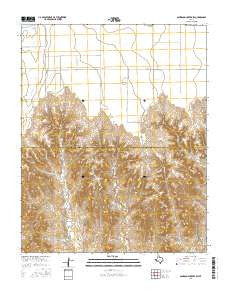 Sourdough Creek SW Texas Current topographic map, 1:24000 scale, 7.5 X 7.5 Minute, Year 2016