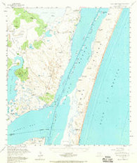 South Bird Island Texas Historical topographic map, 1:62500 scale, 15 X 15 Minute, Year 1951
