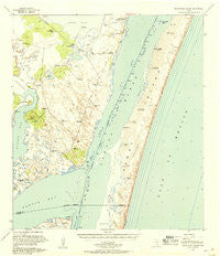 South Bird Island Texas Historical topographic map, 1:62500 scale, 15 X 15 Minute, Year 1951