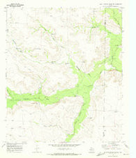 South Mustang Draw NE Texas Historical topographic map, 1:24000 scale, 7.5 X 7.5 Minute, Year 1970