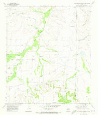 South Mustang Draw SE Texas Historical topographic map, 1:24000 scale, 7.5 X 7.5 Minute, Year 1970