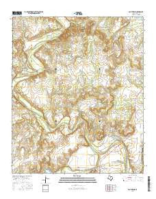 South Bend Texas Current topographic map, 1:24000 scale, 7.5 X 7.5 Minute, Year 2016