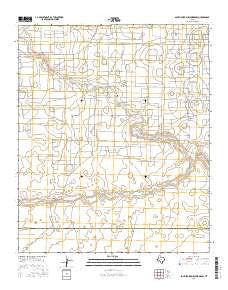South Fork Sulphur Draw Texas Current topographic map, 1:24000 scale, 7.5 X 7.5 Minute, Year 2016