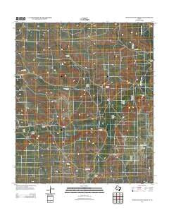 South Mustang Draw NE Texas Historical topographic map, 1:24000 scale, 7.5 X 7.5 Minute, Year 2012
