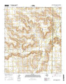 South Mustang Draw NE Texas Current topographic map, 1:24000 scale, 7.5 X 7.5 Minute, Year 2016