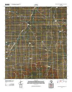 South Mustang Draw SE Texas Historical topographic map, 1:24000 scale, 7.5 X 7.5 Minute, Year 2010
