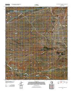 South Rector Canyon Texas Historical topographic map, 1:24000 scale, 7.5 X 7.5 Minute, Year 2010
