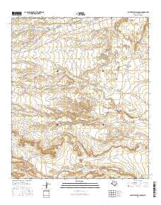 South Rector Canyon Texas Current topographic map, 1:24000 scale, 7.5 X 7.5 Minute, Year 2016
