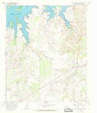 Southeast Lake Kemp Texas Historical topographic map, 1:24000 scale, 7.5 X 7.5 Minute, Year 1966