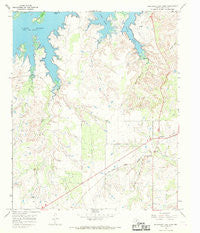 Southeast Lake Kemp Texas Historical topographic map, 1:24000 scale, 7.5 X 7.5 Minute, Year 1966