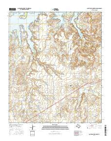 Southeast Lake Kemp Texas Current topographic map, 1:24000 scale, 7.5 X 7.5 Minute, Year 2016