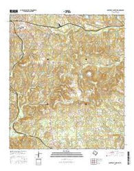 Southeast Palestine Texas Current topographic map, 1:24000 scale, 7.5 X 7.5 Minute, Year 2016