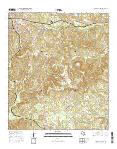 Southeast Palestine Texas Current topographic map, 1:24000 scale, 7.5 X 7.5 Minute, Year 2016