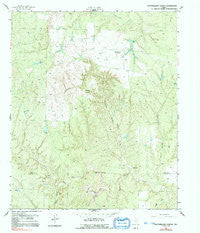 Southerland Canyon Texas Historical topographic map, 1:24000 scale, 7.5 X 7.5 Minute, Year 1958