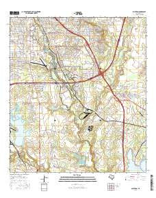 Southton Texas Current topographic map, 1:24000 scale, 7.5 X 7.5 Minute, Year 2016
