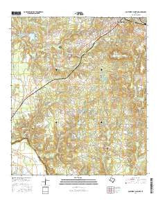 Southwest Palestine Texas Current topographic map, 1:24000 scale, 7.5 X 7.5 Minute, Year 2016