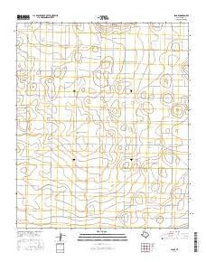 Spade Texas Current topographic map, 1:24000 scale, 7.5 X 7.5 Minute, Year 2016