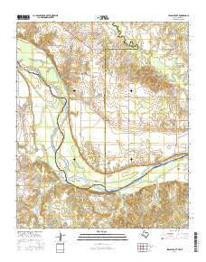 Spanish Fort Texas Current topographic map, 1:24000 scale, 7.5 X 7.5 Minute, Year 2016