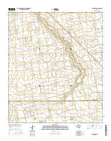 Sparenberg Texas Current topographic map, 1:24000 scale, 7.5 X 7.5 Minute, Year 2016