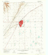 Spearman Texas Historical topographic map, 1:24000 scale, 7.5 X 7.5 Minute, Year 1962