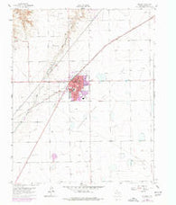 Spearman Texas Historical topographic map, 1:24000 scale, 7.5 X 7.5 Minute, Year 1962
