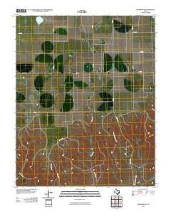 Spearman SE Texas Historical topographic map, 1:24000 scale, 7.5 X 7.5 Minute, Year 2010