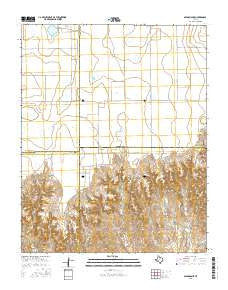 Spearman SE Texas Current topographic map, 1:24000 scale, 7.5 X 7.5 Minute, Year 2016